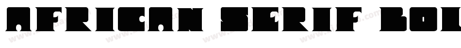 African Serif Bold I字体转换